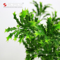 customized green artificial ficus spray with leaves for flora wall decor